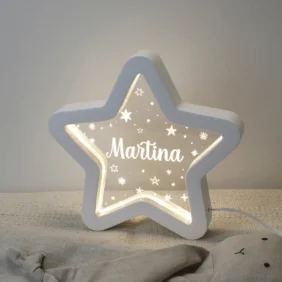El extraño quemar estrecho Lámpara de mesa Estrella personalizada - Dehome - Decoración infantil